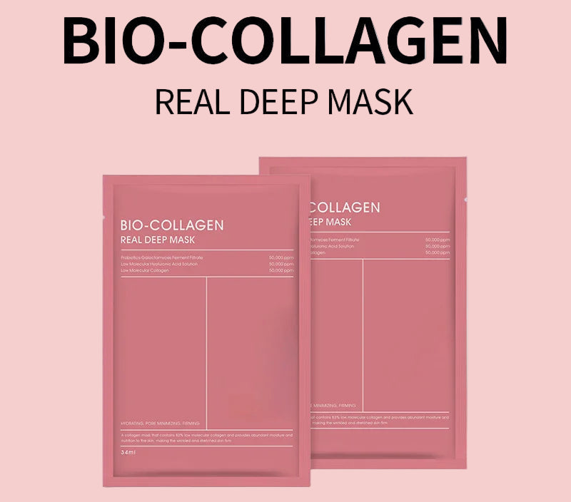 GLAMIXIR Collagen Glow Mask™ – Pack de 10 masques hydratants au collagène