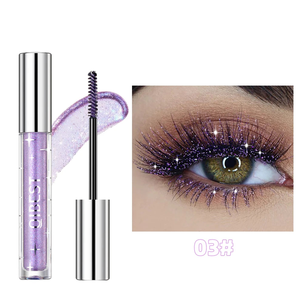 GLAMIXIR DiamondLash™ – Mascara Pailleté Multi-Couleurs Éclat 3D