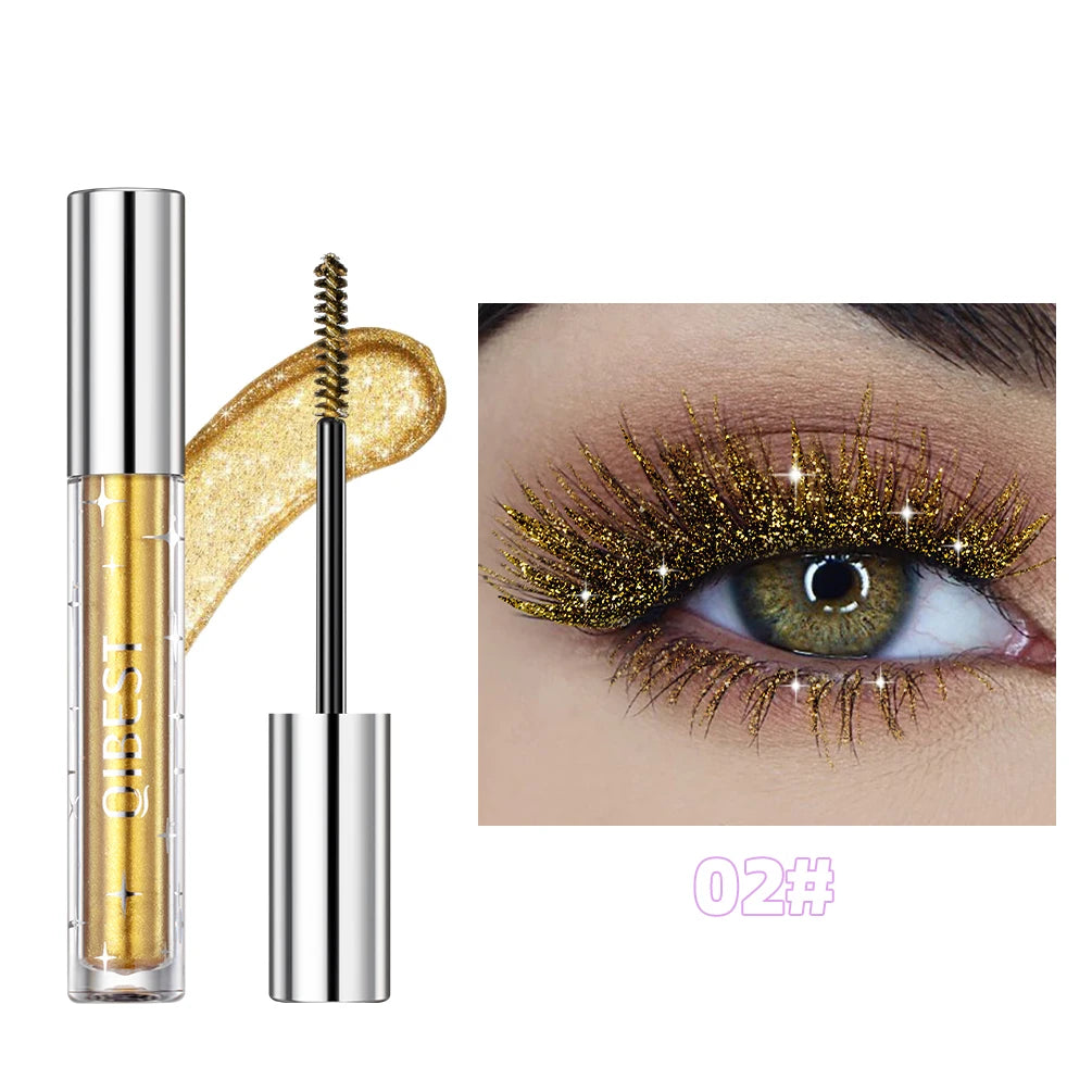 GLAMIXIR DiamondLash™ – Mascara Pailleté Multi-Couleurs Éclat 3D