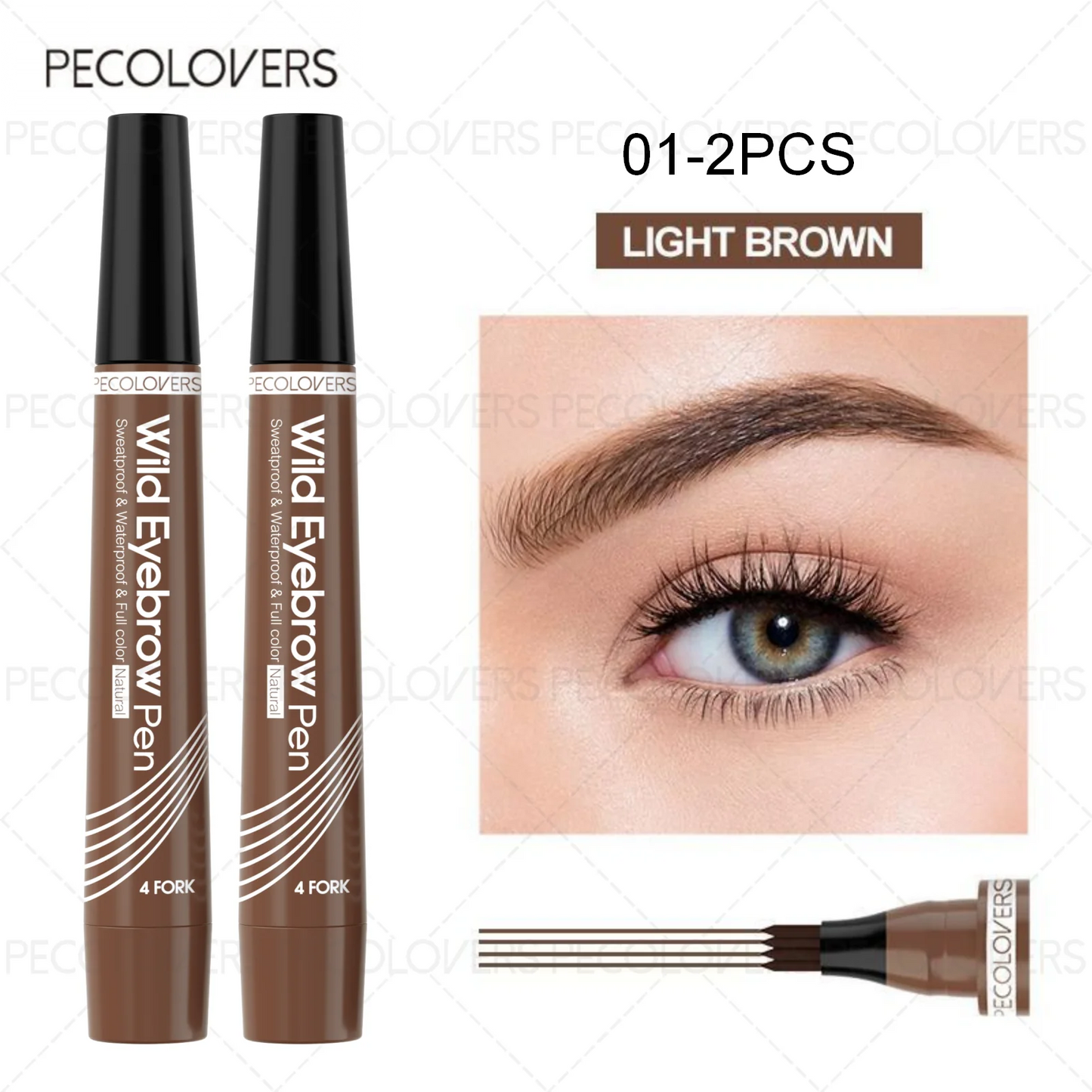 Crayon à Sourcils Waterproof Glamixir™ – Effet Naturel & Tenue 24h