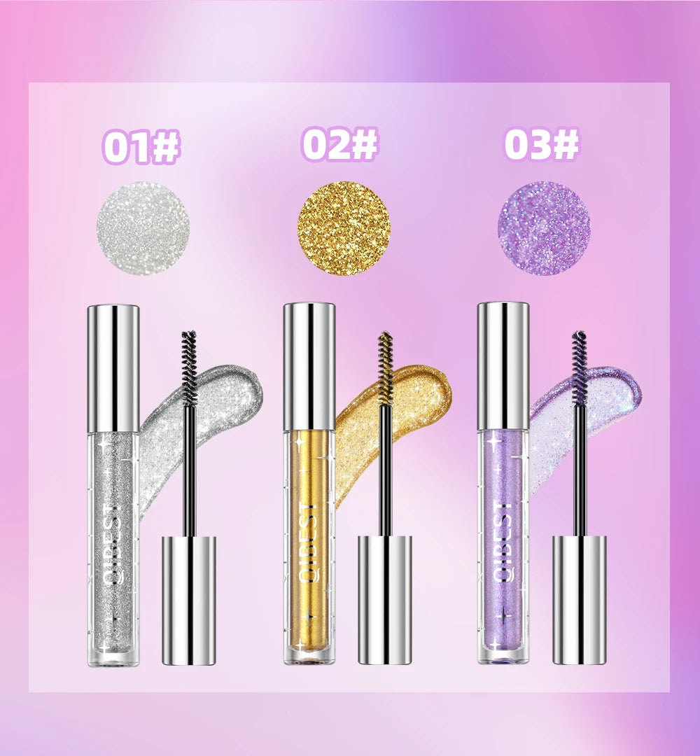 GLAMIXIR DiamondLash™ – Mascara Pailleté Multi-Couleurs Éclat 3D