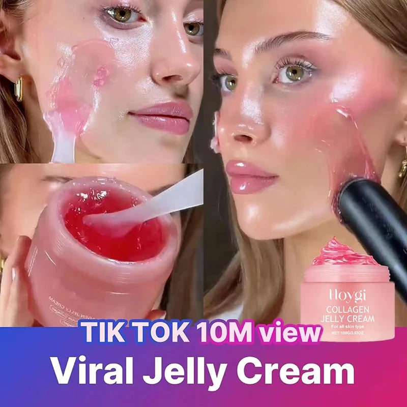 GLAMIXIR JellyGlow™ Cream – Crème visage hydratante & repulpante au collagène