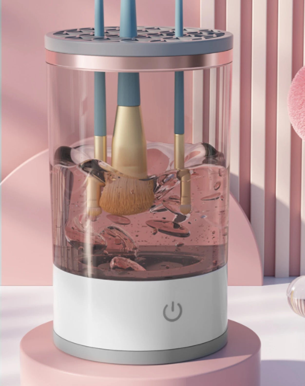 🌸 GLAMIXIR CleanBrush™ – Le Nettoyeur Automatique de Pinceaux Révolutionnaire 💧