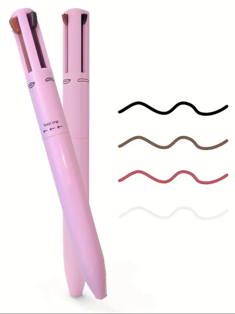 👉 Stylo Maquillage 4-en-1 Glamixir™ | Crayon Multifonction Lèvres, Yeux & Sourcils