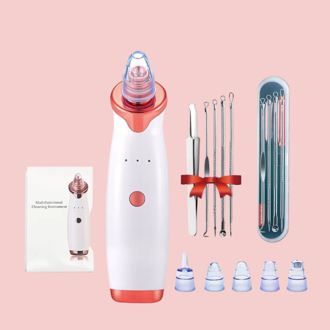 GLAMIXIR ClearSkin™ – Aspirateur Points Noirs Professionnel à Aspiration Douce